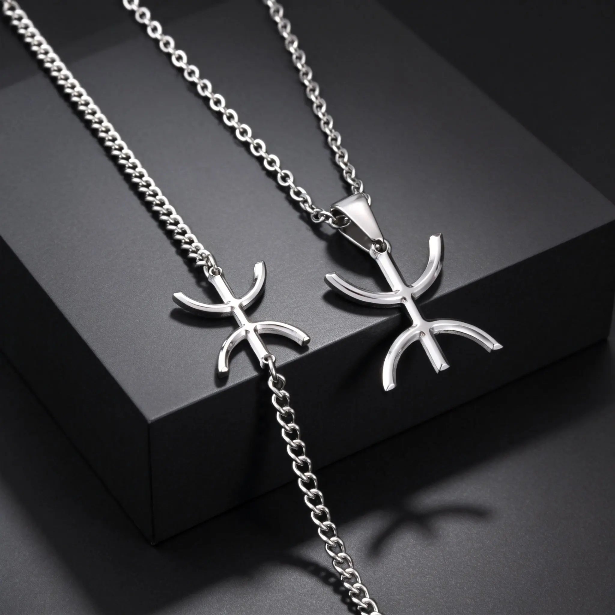 African Berbers Symbol Necklace — Stainless Steel