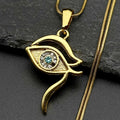 Eye of Horus Pendant Necklace — Stainless Steel