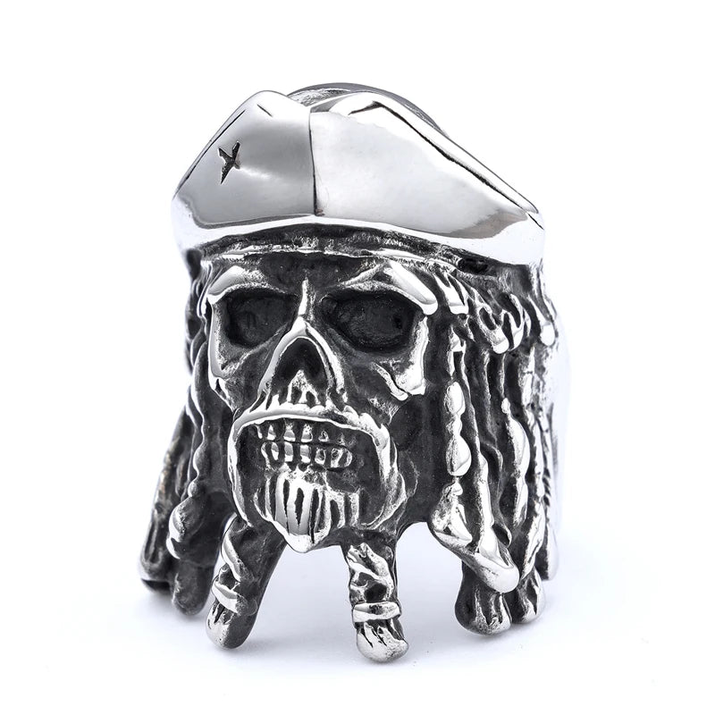 Multi Style Gothic Skull Rings Stainless Steel Fashion Personality Hip-hop Men Ring Biker Party Charm Jewelry Gift