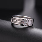 Minimalist Atlantis Amulet Ring — Stainless Steel