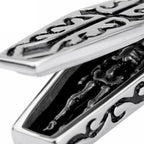 Skeleton Coffin Steampunk Cross Necklace — Stainless Steel