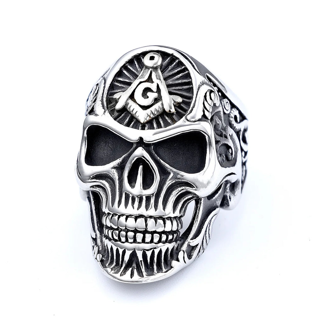 Multi Style Gothic Skull Rings Stainless Steel Fashion Personality Hip-hop Men Ring Biker Party Charm Jewelry Gift