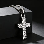 Unique Billiard Pool Table Pendant Necklace for Men, Non-fading Stainless Steel Collar Necklace with Chain, Hip Pop Punk Jewelry