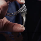Domineering retro dragon claw punk animal claw necklace men's fashion bicycle riding lucky jewelry gift