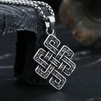 Retro 2024 New Punk 316L Stainless Steel Viking Celtic Knot And Thor Pendant Necklace For Man Women Couple Gift