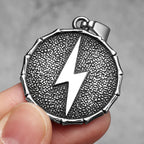 Dragon Shield Lightning Men Necklace Stainless Steel Pendant Chain Women Punk Fashion Jewelry New In Accessories Gifts