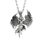 Fashion Anime Sexy Double Ponytail Lolita Pendant Goddess Necklace Men and Women Charm Temptation Cool Jewelry