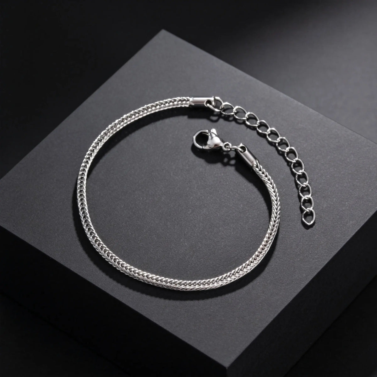Minimalist Foxtail Chain Bracelet — Stainless Steel