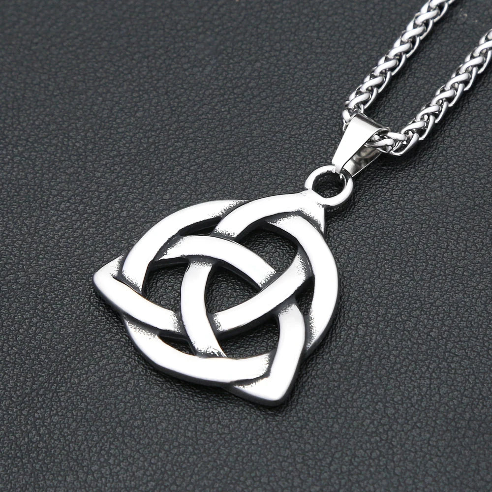 Triquetra Trinity Knot Pendant — Stainless