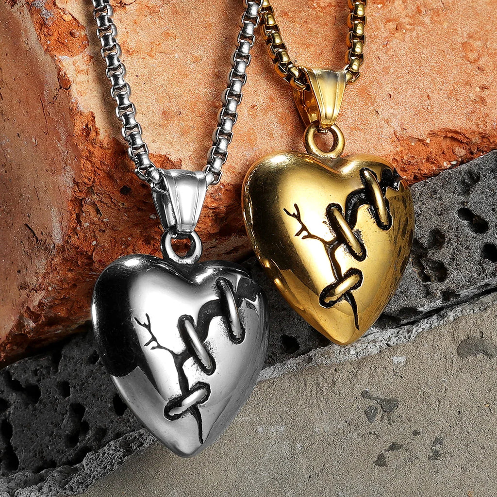 Heart Stainless Steel Pendant Necklace