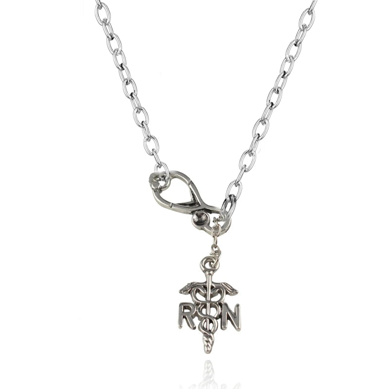Crown of Thorns Jesus Cross Cutout Necklace — Stainless Steel