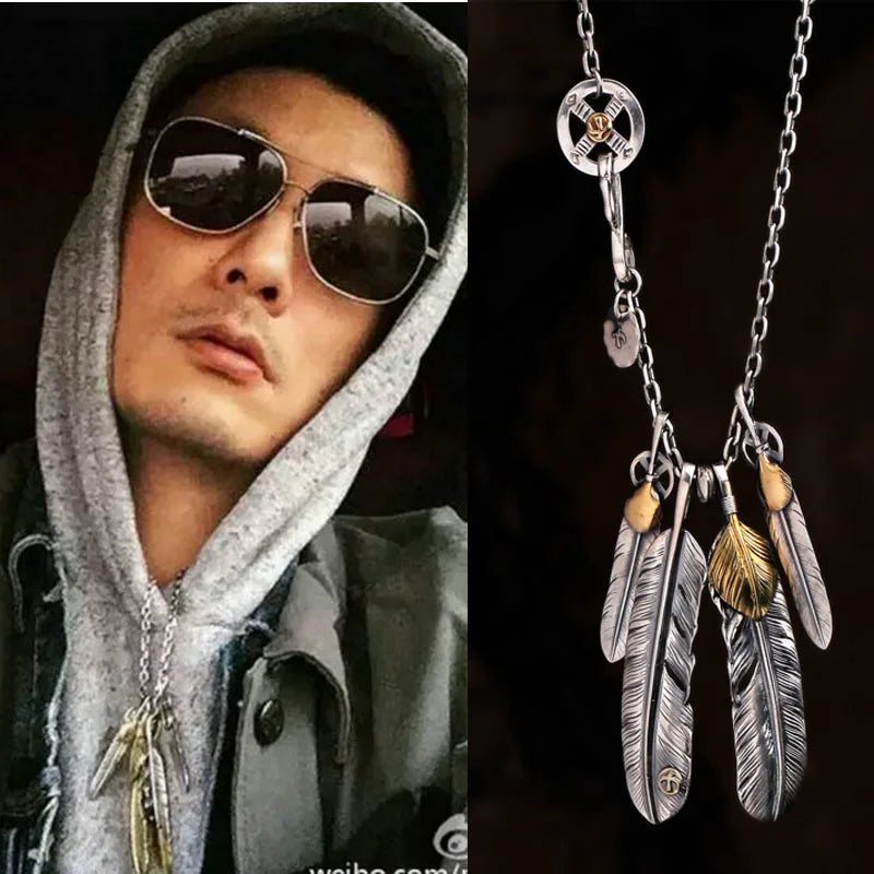 Feather Pendant Necklace
