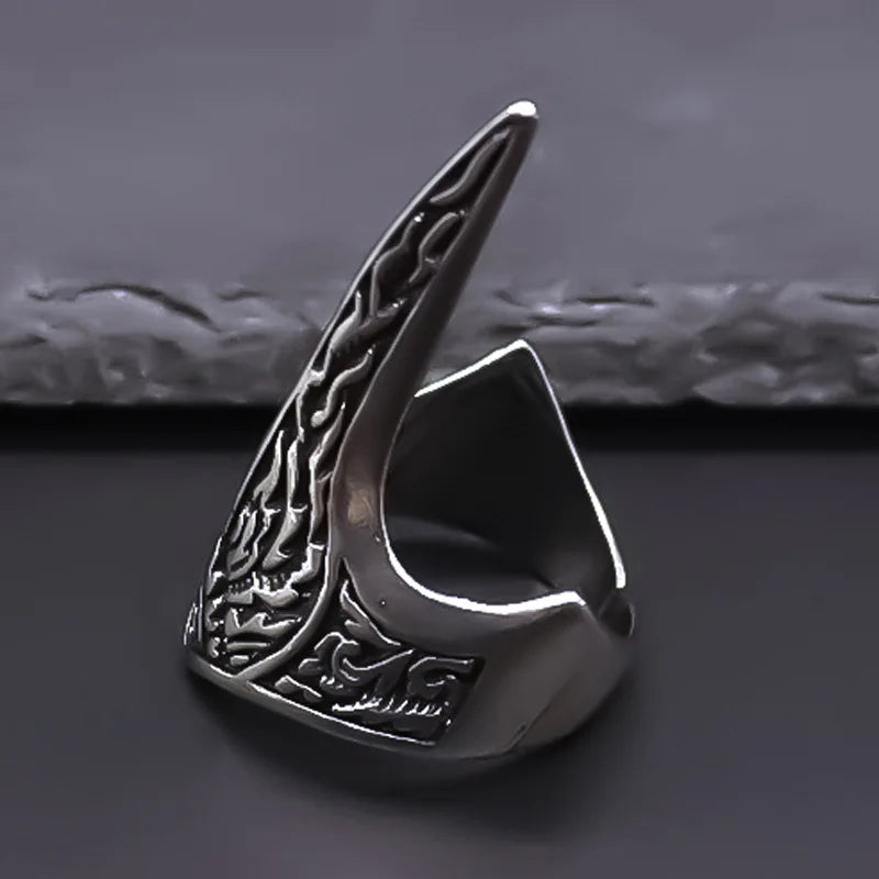 Eagle Steel Ring Retro Beak
