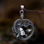 Snake Stainless Steel Pendant Necklace