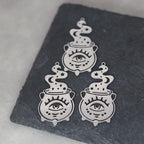 3pcs Eye of Horus Charms DIY Craft Tassels Earrings Necklace Jewelry Making Devil Eye Amulet Stainless Steel Pendant