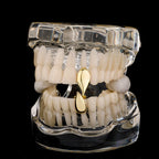RACHELZ Fashion Vampire Fangs Teeth Grillz Hip Hop Single Tooth Caps Dental Grills Halloween Cosplay Jewelry