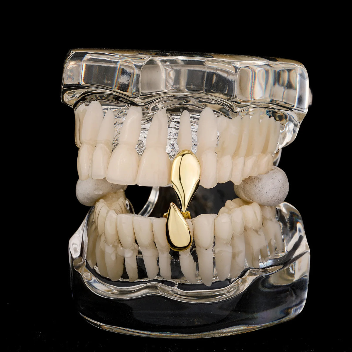 RACHELZ Fashion Vampire Fangs Teeth Grillz Hip Hop Single Tooth Caps Dental Grills Halloween Cosplay Jewelry