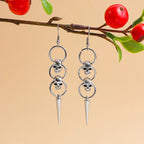 Gothic Skull Spike Heart Star Dangle Drop Earrings Halloween