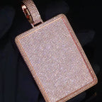 Iced Out Square Pendant Necklace CZ