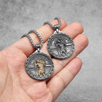 St. Christopher Pendant Necklace Stainless Steel