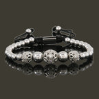 Luxury Stainless Steel Beads Ball Charms Man Bracelets For Women Jewelry Gift