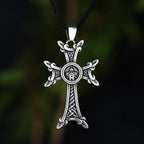 Fashion 316L Stainless Steel Armenian Orthodox Cross Pendant Necklace Party Chain Couples Jewelry Gifts For Man Women
