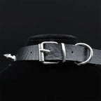 Moon Crescent Black Pendant Necklace — Stainless Steel