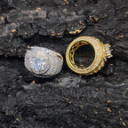 Iced Out CZ Surface Ring Stainless Steel