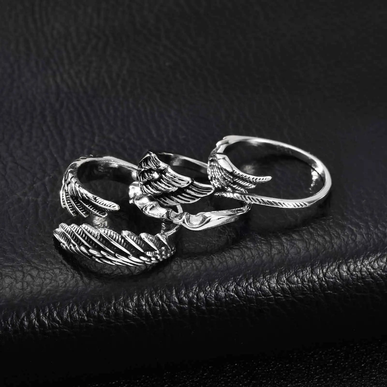 Wings Ring — Stainless Steel Adjustable