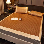 Cool Mat Bamboo Mat Summer Naked Sleeping Student Dormitory Mattress Foldable Ice Silk Mat Dual-Use Double-Sided