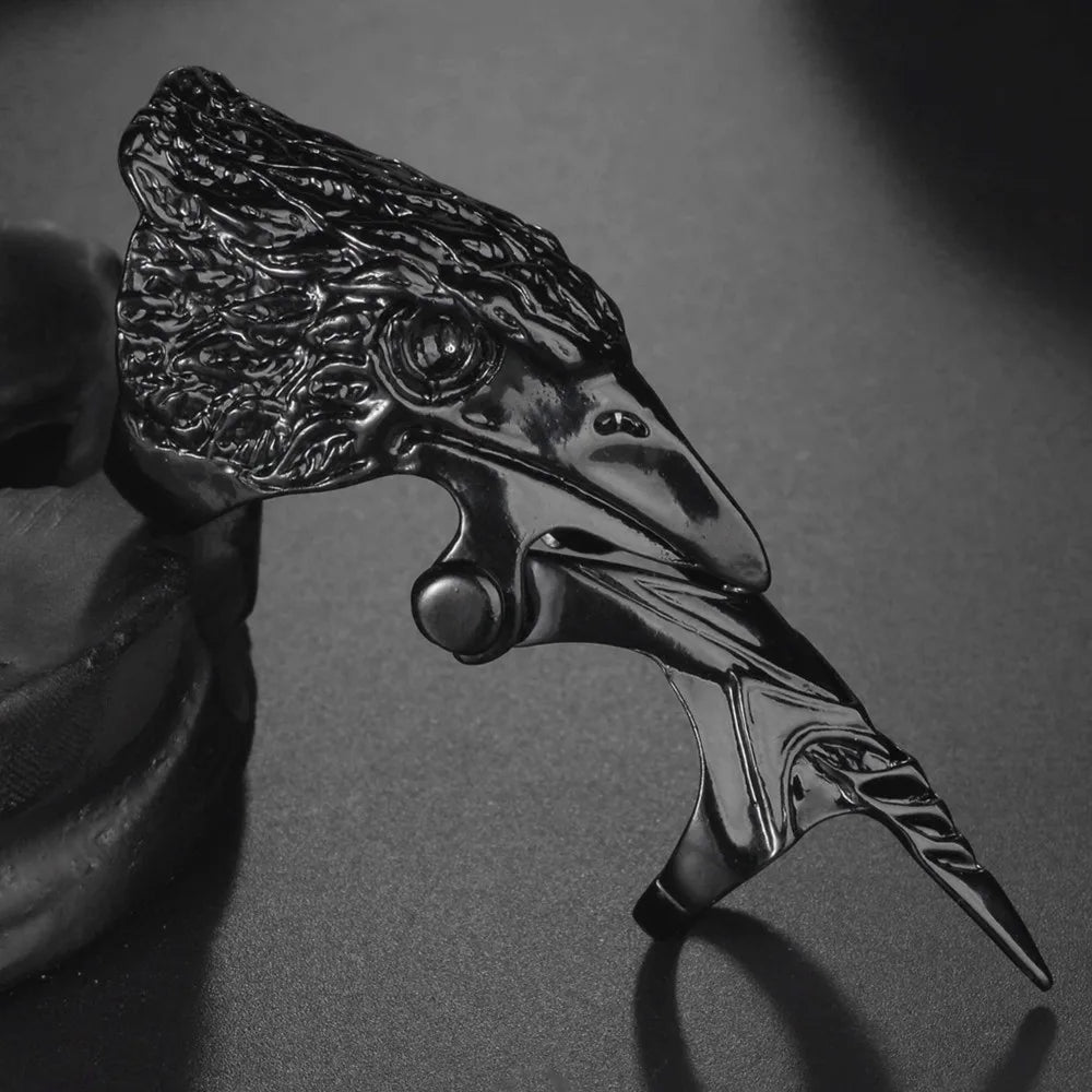 Gothic Punk Dragon Eagle Skull Joint Knuckle Full Finger Claw Ring Unisex Cool Heavy Rock Party Club Charm Knuckle