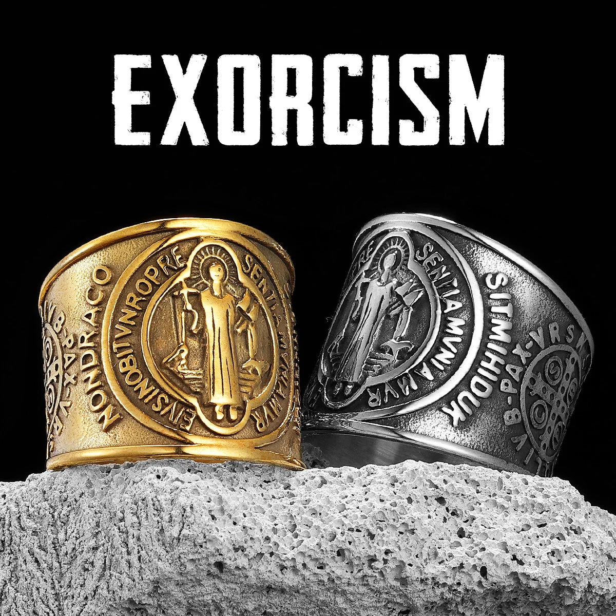 St. Benedict Ring — Stainless Steel
