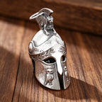 Spartan Roman Viking Bell Pendant Necklace Men Women Vintage Biker Punk Lucky Amulet Helmet Stainless Steel Jewelry Gift Dropshi