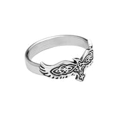 Vintage Raven Stainless Steel Ring