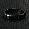 Hematite Therapy Stretch Bracelet — Mixed Metal