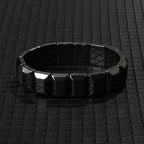 Hematite Therapy Stretch Bracelet — Mixed Metal