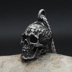 Gothic Dark Skull Stainless Steel Pendant Necklace