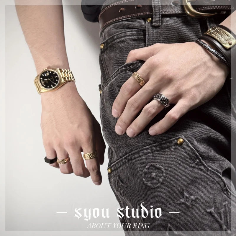 Simple Skull Ring — Stainless Steel