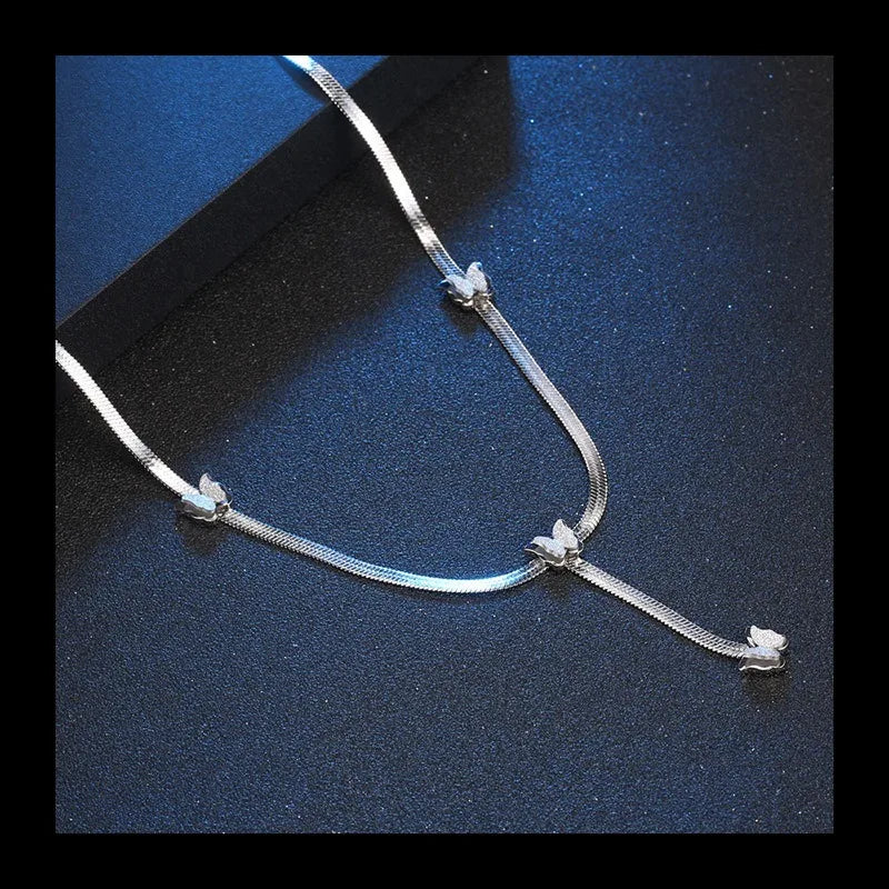 Butterfly Pendant Necklace — Stainless