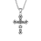 Fashion 316L Stainless Steel Christian Cross Necklace For Men Women Hip Hop Cool Religious Charm Pendant Punk Jewelry