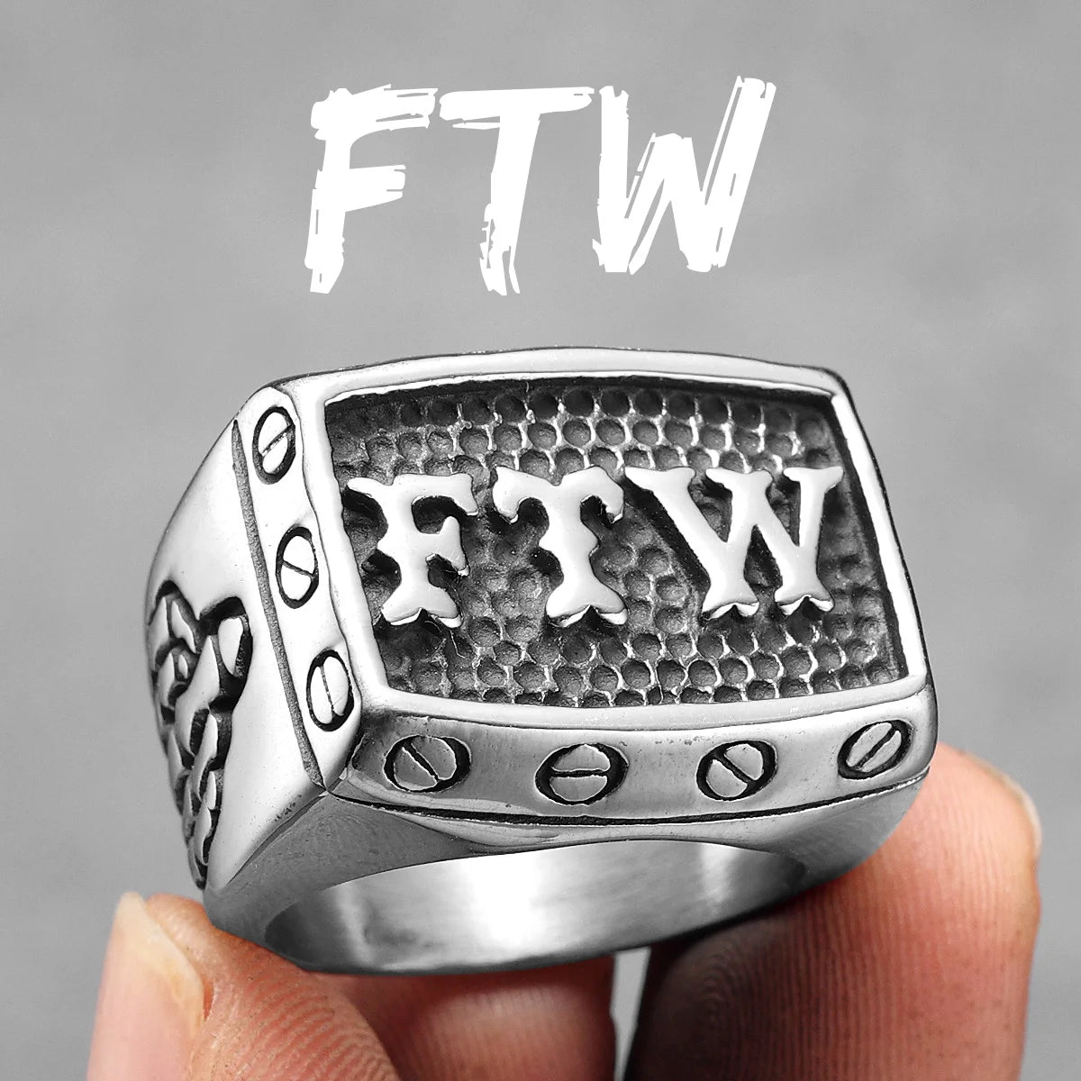 FTW Middle Finger Ring — Stainless Steel