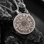 Stainless Steel Solomon Flower of Life Chakra Spirituality Necklace Archangel Sacred Geometry Metatron Pendant Jewelry Men Women
