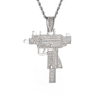 Bling Iced Out Savage Pendant Cubic Zirconia Letter Necklace for Men Women Hip Hop Rock Rap Party Jewelry