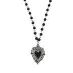 Gothic Bat Cross Rosary Necklace for Women Fashion Mystery Witch Jewelry Accessories Gift Silver Color Bat Charm Vampire Choker