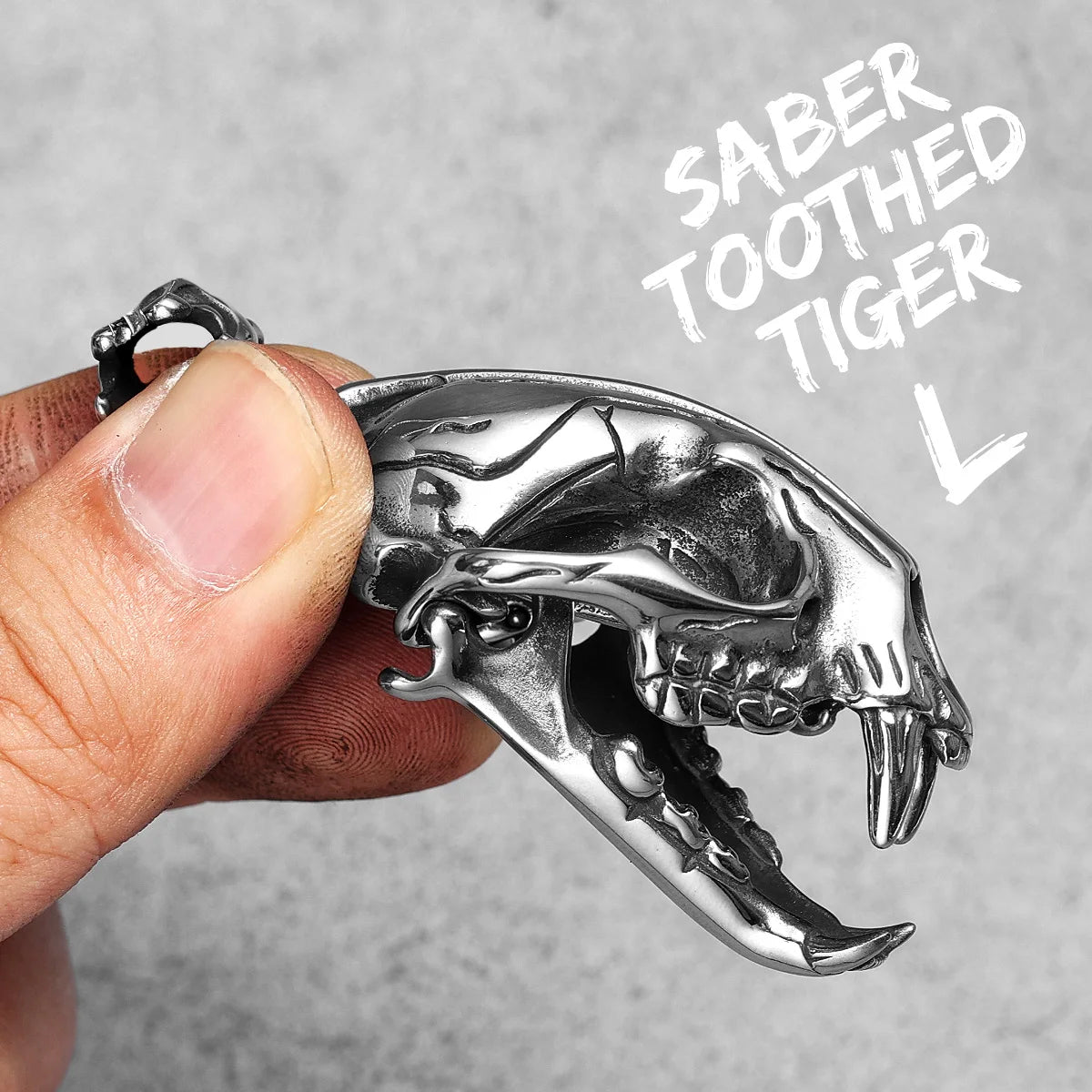 Lion Stainless Steel Pendant Necklace