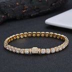 Tennis Chain Necklace Stainless Steel 5MM Cluster
