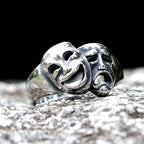 2023 New 316L Stainlesss Steel Cry and Smile Ring For Man Women Good Polished Couple Gift Fashion Jewelry for gift free