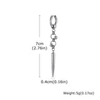 Cross Hoop Earrings — Stainless Steel