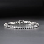 Iced Out Tennis Bracelet — Stainless Steel