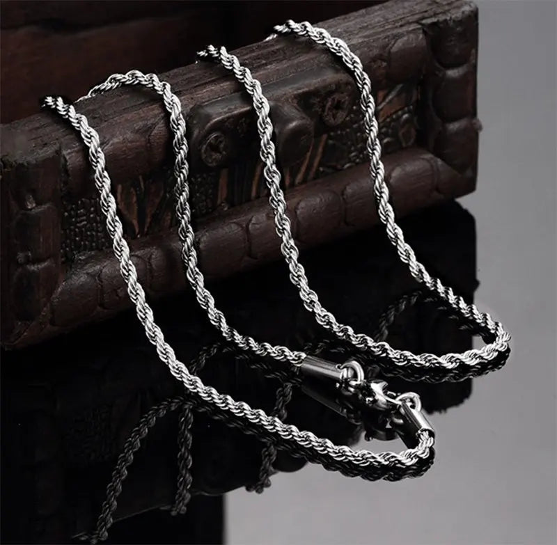 Cuban Chain Necklace 3-7mm — Stainless